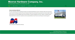 Desktop Screenshot of monroehardware.com